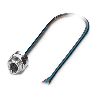 SACC-DSI-M 8FS-3CON-M12/1,0 - Connettore a innesto per apparecchiatura parete posteriore