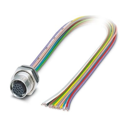 SACC-DSI-M12FS-17CON-M16/0,5 - Connettore a innesto per apparecchiatura parete posteriore