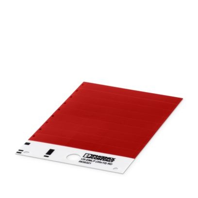 US-EMLP (35X15) RD - Targhetta in plastica
