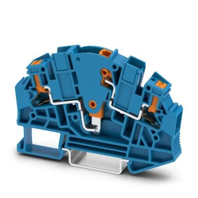 PTVME 6/S-P BU - Morsetto di sezionamento per test