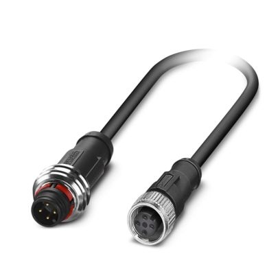 SAC-4P-P12MS/ 0,3-PUR/M12FS - Cavo per sensore/attuatore