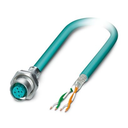 SACCBP-FSD-4CON-PG9/0,5-931SCO - Connettore a innesto per apparecchiatura parete posteriore