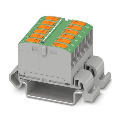 PTVFIX 12X2,5-NS35A GN - Blocco di distribuzione