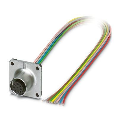 SACC-SQ-M12FS-8CON-25F/0,5X - Connettore a innesto per apparecchiatura a parete frontale