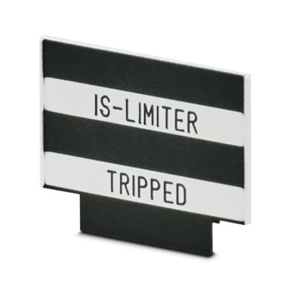 LABEL PLATE WITH TEXT - Targhetta di identificazione