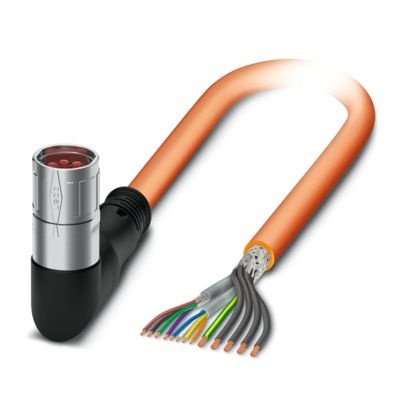 K-8E-OE/0,3-H00/M23FK-C5-SX - Connettore per cavo in plastica sovrastampato su entrambi i lati