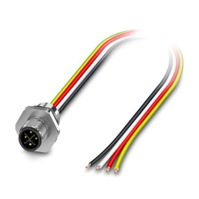 SACC-E-M12MSS-3PE-M16XL/0,5-US - Connettore passante per pannello frontale