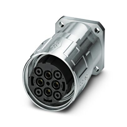 SM-5ES1N8AY000S - Connettore a innesto a parete frontale con dado zigrinato