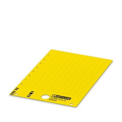 US-EMP (8,8X15) YE CUS - Targhette di identificazione a innesto