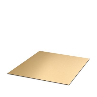 GPAL 500X500X1,5 SR/BK/GD - Targa di incisione per applicazione esterna
