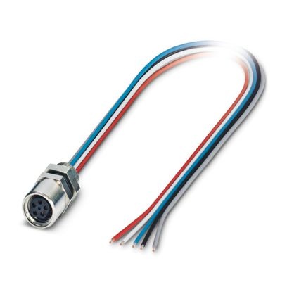 SACC-E-M 8FS-5CON-M 8/0,5 DN - Connettore a innesto per apparecchiatura a parete frontale