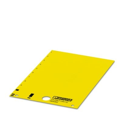 US-EMLP (35X15) YE - Targhetta in plastica