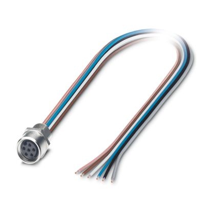 SACC-E-M 8FS-6CON-M 8/3,0 - Connettore a innesto per apparecchiatura parete frontale