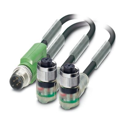 SAC-3P-M12Y/2X0,6-PUR/M12FR2LB - Cavo per sensore/attuatore