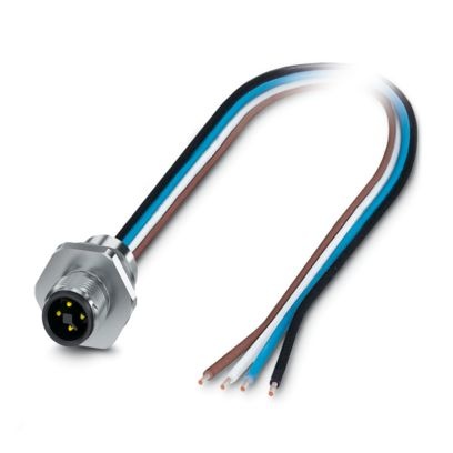 SACC-E-M12MST-4P-M16XL/0,5 - Connettore a innesto per apparecchiatura parete frontale
