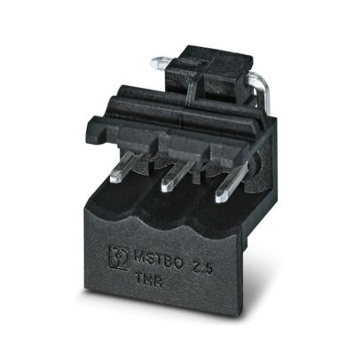 MSTBO 2,5/ 3 G1L THRR44 BK CR2 - Connettore fisso per circuiti stampati