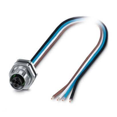 SACC-DSI-M12FST-4P-M16XL/0,5X - Connettore a innesto per apparecchiatura parete posteriore