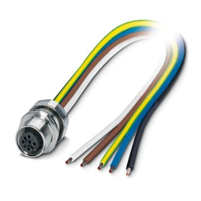 SACC-EC-M12FSB-5CON-PG9/0,5 VA - Connettore a innesto per apparecchiatura a parete frontale