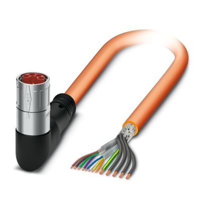 K-8E-M23MK/2,0-H00/OE-C5-S - Connettore per cavo in plastica stampata su entrambi i lati