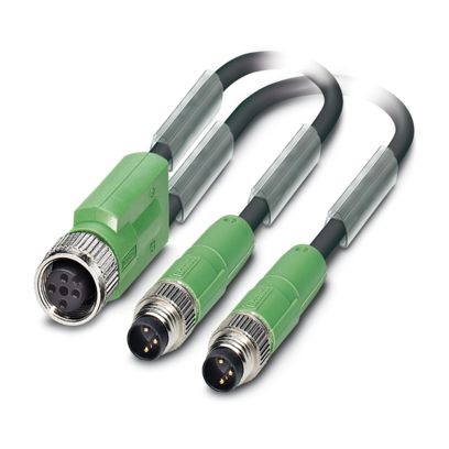 SAC-3P-M8FY/2X0,3-PUR/M 8MS - Cavo per sensore/attuatore