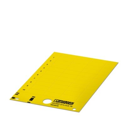 US-EMP (27X12,5) YE - Targhette di identificazione a innesto