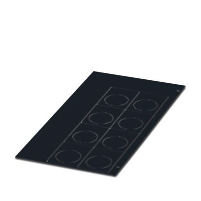 EMLP 24 (30X12) BK CUS - Targhetta in plastica perforata