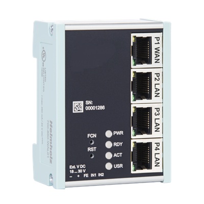 ASKI Gateway NAT industriale 1xWAN/3xLAN