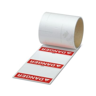 PML-W501 (100X48)R WH-RD - Etichetta di indicazione