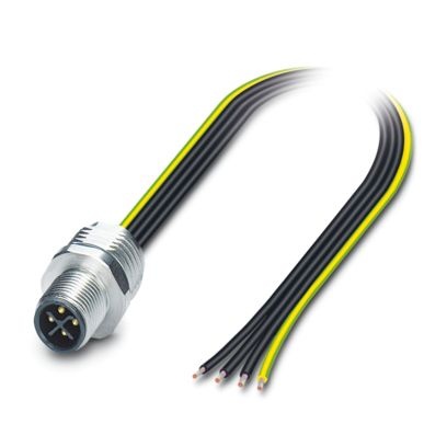 SACC-E-M12MSS-4CON-M16/1,0 PEX - Connettore a innesto per apparecchiatura a parete frontale