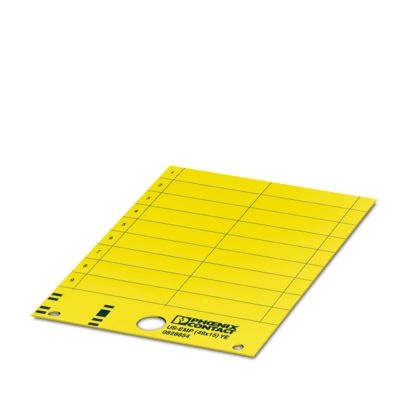 US-EMP (49X15) YE CUS - Targhette di identificazione a innesto