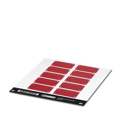 LS-EMSP-AL (50X30) RD - Identificatore di apparecchiature