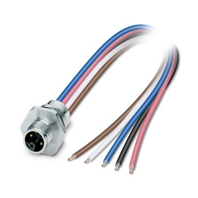 SACC-E-M12MSL-4FE-M16XL/2,0-US - Connettore a innesto per apparecchiatura parete frontale