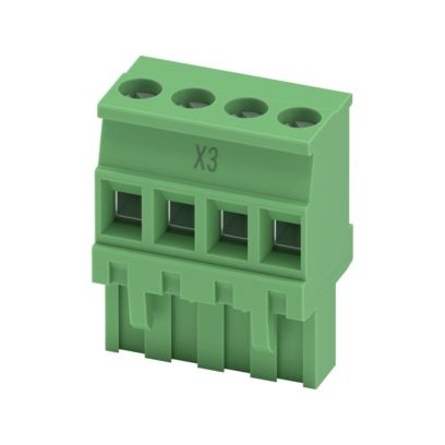 MVSTBR 2,5/ 4-ST-5,08 AU BD:X3 - Connettore per circuito stampato