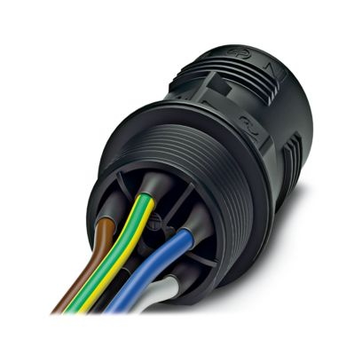 QPD W 5X1,5 M25 0,35 BK B-S - Passacavo a parete