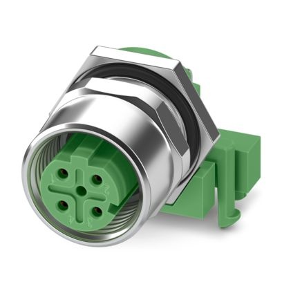SACC-DSIV-M12FSD-4CON-L90 ST X - Connettore a innesto per pannello posteriore apparecchiatura