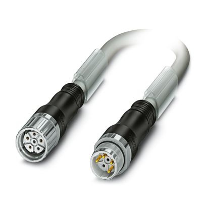 K-3E-M23 M9/010-A00/M23 F8 - Connettore a innesto sovrastampato in plastica su entrambi i lati