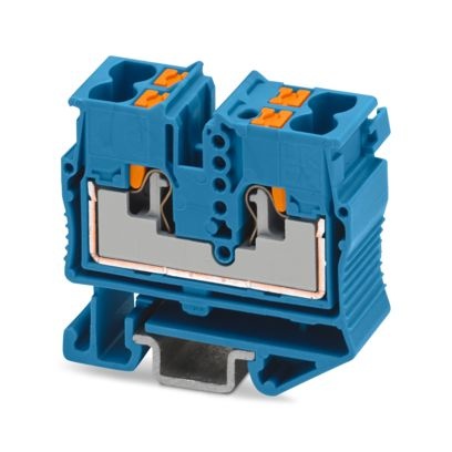 MPTD 2,5-NS 15 BU - Morsetto passante miniatura