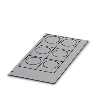 EMLP 32 (38X14) SR CUS - Targhetta in plastica perforata