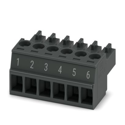 MC 1,5/ 6-ST-3,5 BK BDWH:1-6 - Connettore per circuito stampato
