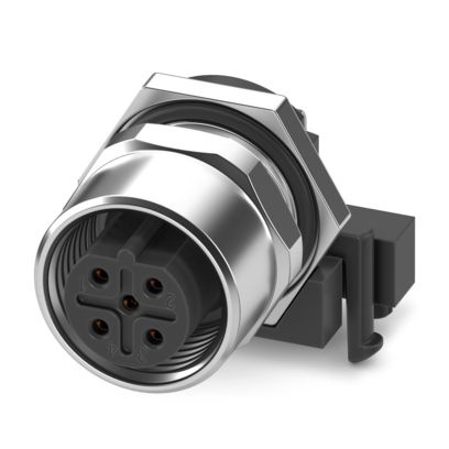 SACC-DSIV-M12FSB-5CON-L90 ST X - Connettore a innesto per apparecchiatura a parete posteriore