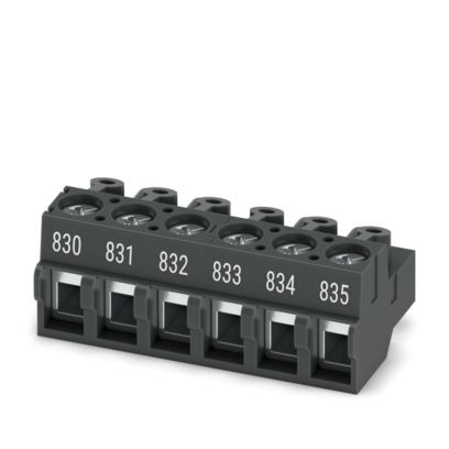 PT 1,5/ 6-PVH-5,0-A BK BD:-835 - Connettore per circuito stampato