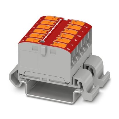 PTVFIX 12X2,5-NS35A RD - Blocco di distribuzione