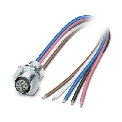 SACC-E-M12FSL-4FE-M16XL/0,2 GRX - Connettore a innesto per apparecchiatura a parete frontale