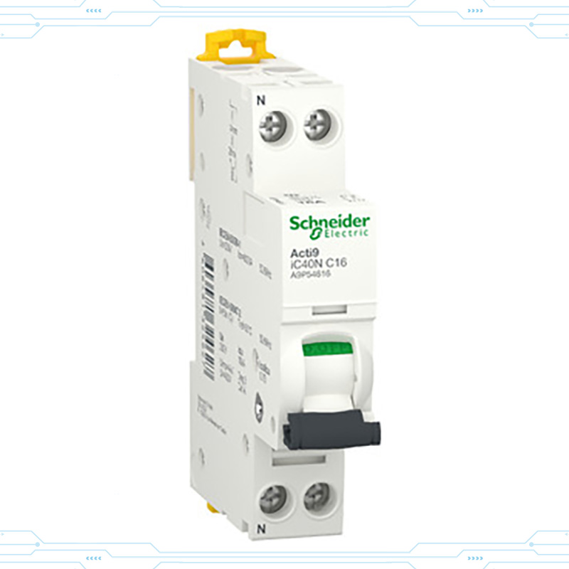 A9P54616 - Interruttore magnetotermico iC40N 1P+N C 16A 6000A