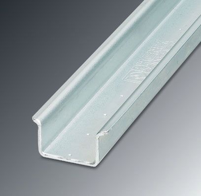 NS 35/15 BLK UNPERF 2000MM-VPE 10 - Guida di montaggio non perforata