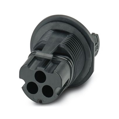 PRC 3-FT25-MC WO NUT - Connettore a innesto per apparecchiatura a parete posteriore