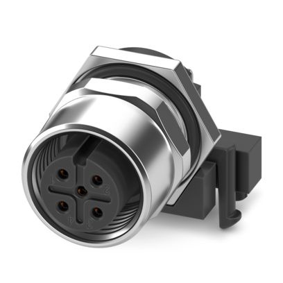 SACC-DSIV-M12FS-5CON-L90 SH ST X - Connettore a innesto per apparecchiatura parete posteriore