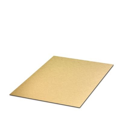 GPAL 400X300X1,5 SR/BK/GD - Targa di incisione per applicazione esterna