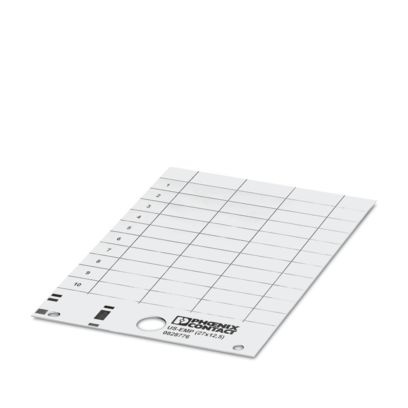 US-EMP (27X12,5) CUS - Targhette di identificazione a innesto