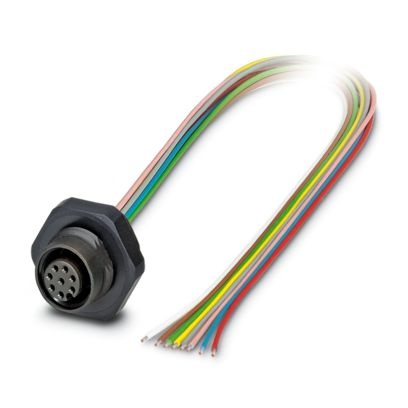 SACC-DSI-M12FS-8CON-PG9/0,5 P - Connettore a innesto per apparecchiatura parete posteriore